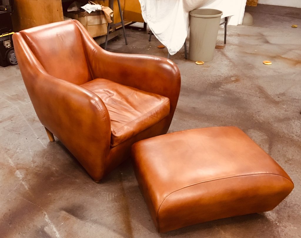 Balzac chair staining removed and restored.