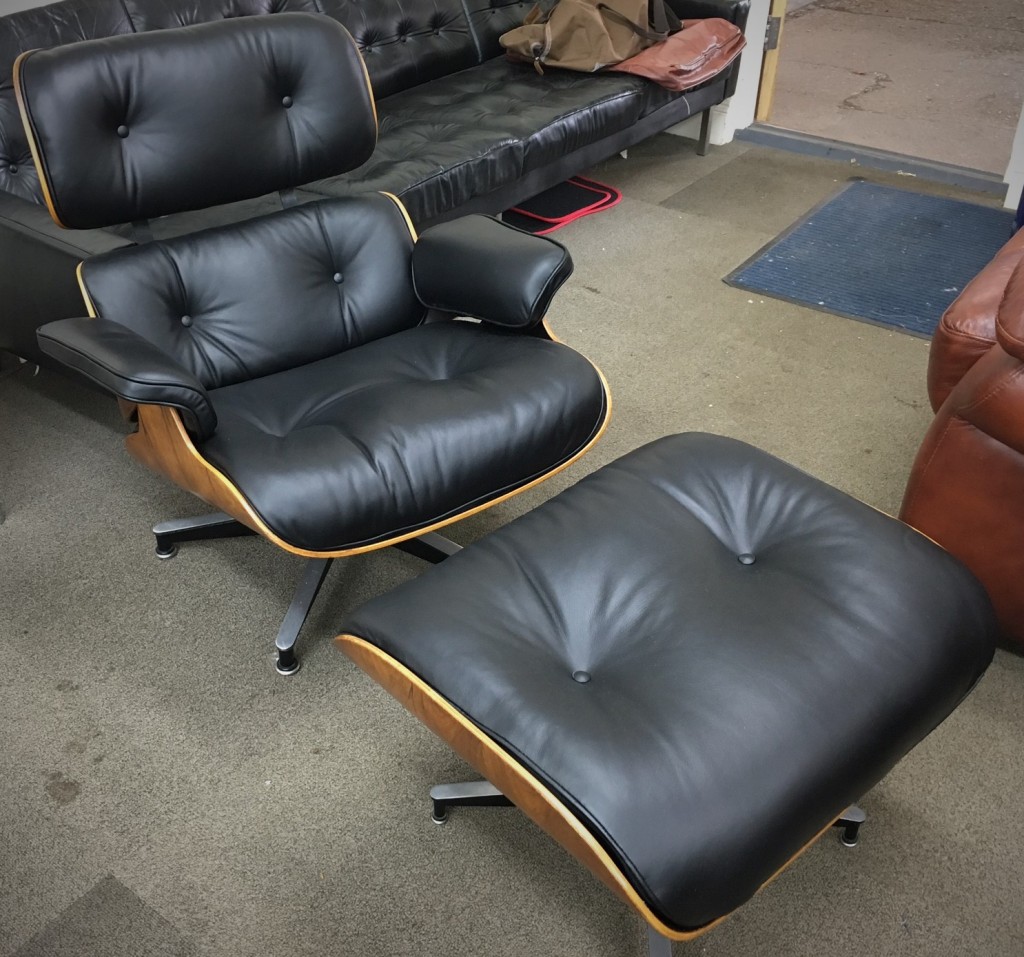 Reupholstered cushions to Eames Chair