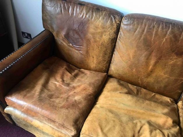 Restoring A Leather Chair Off 73, Can You Recover Leather Sofa