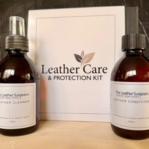 Leather cleaner and conditioner kit